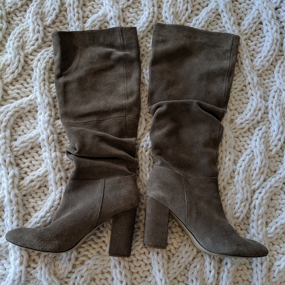 Steve Madden Suede round toe slouch knee boot - Picture 5 of 8
